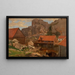 Solsvik Bergen - Amaldus Nielsen — ingelijst kunstwerk aan de muur