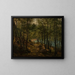 La forêt des loups Mandal - Amaldus Nielsen — ingelijst kunstwerk aan de muur