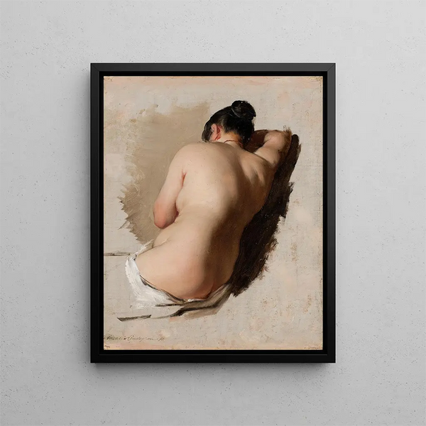 Study of an Act - Amalia Lindegren — framed artwork on a wall