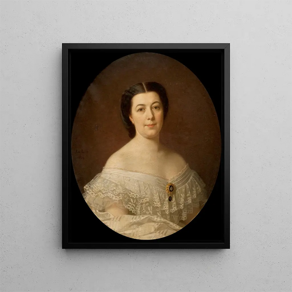 Oscara Fredrica Leopoldina Wahlström - Amalia Lindegren — framed artwork on a wall