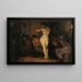 Achter de menagerie - Amandus Faure — ingelijst kunstwerk aan de muur