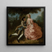 van geliefden in een landschap - Pieter Jan van Reysschoot — ingelijst kunstwerk aan de muur