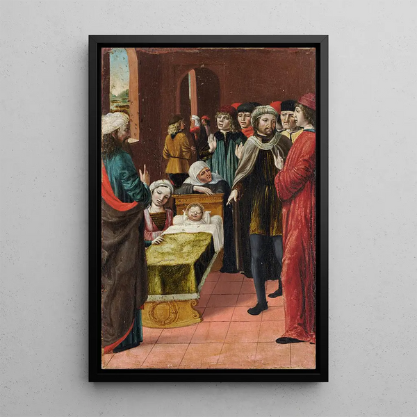 Reproduction of the painting Saint Ambroise et le miracle des abeilles - Ambrogio Bergognone