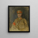 Major-général C. E. Lawrie C.B. C.M.G. D.S.O. - Ambrose McEvoy — ingelijst kunstwerk aan de muur