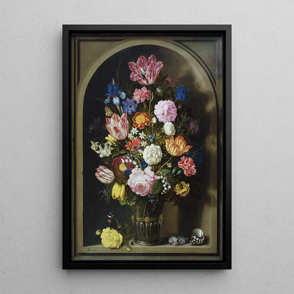 Reproduction of the painting Bouquet of Flowers in a Stone Niche - Ambrosius Bosschaert the Elder
