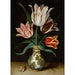 Natuurstudie van vier tulpen in een porseleinen WanLi-vaas - Ambrosius Bosschaert de Oude — weergave van het kunstwerk