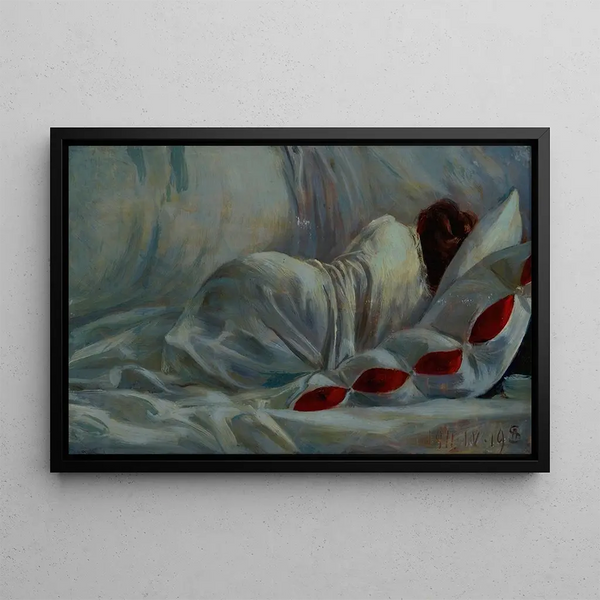 A Study - Ambroży Sabatowski — framed artwork on a wall