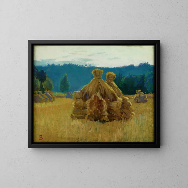Morning in the Field - Ambroży Sabatowski — framed artwork on a wall