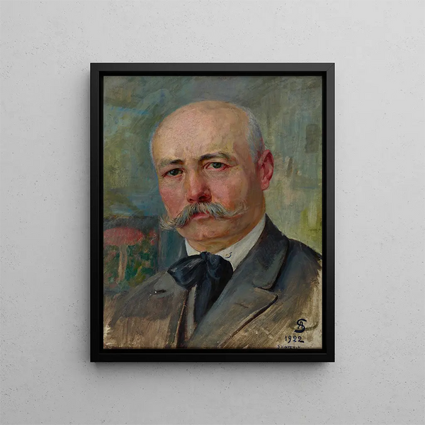 Self-portrait - Ambroży Sabatowski — framed artwork on a wall