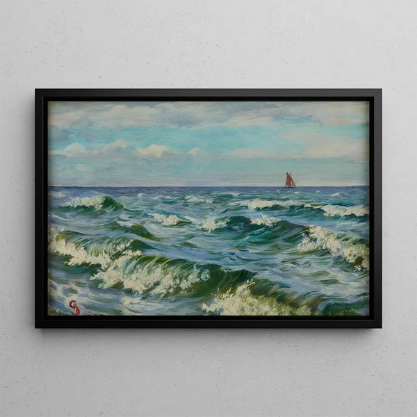 Windy Day - Ambroży Sabatowski — framed artwork on a wall