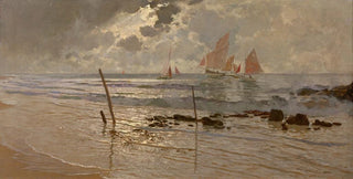 AmdeJulien MarcelClment - Voiliers dans la Manche Eclaircie prs de Carolles.webp