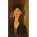 Beatrice Hastings voor een deur - Amedeo Modigliani — weergave van het kunstwerk