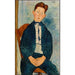 Jongen in gestreept trui - Amedeo Modigliani — weergave van het kunstwerk