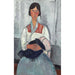 Reproductie van het schilderij Vrouwelijke zigeuner met baby - Amedeo Modigliani
