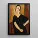Reproductie van het schilderij Madame Amédée Vrouw met sigaret - Amedeo Modigliani