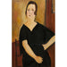 Reproductie van het schilderij Madame Amédée Vrouw met sigaret - Amedeo Modigliani
