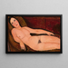 Nu op een bank - Amedeo Modigliani — ingelijst kunstwerk aan de muur