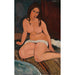 Nu zittend - Amedeo Modigliani — weergave van het kunstwerk