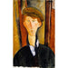 Jonge man met pet - Amedeo Modigliani — weergave van het kunstwerk