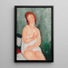 Reproductie van het schilderij Jong meisje in overhemd 1918 - Amedeo Modigliani