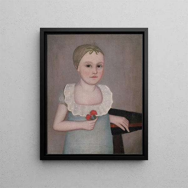 Henriette Dorr - Ammi Phillips — framed artwork on a wall