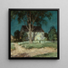 Old Farm, Connecticut - Willard Leroy Metcalf — framed artwork on a wall