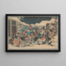 Capture de Moronao dans de sneeuw - Andō Hiroshige — ingelijst kunstwerk aan de muur
