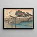Tempel Fujisawa Yugyōji - Andō Hiroshige — ingelijst kunstwerk aan de muur
