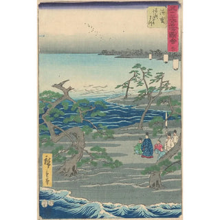 And Hiroshige - Group among Pine Trees an Inlet.webp