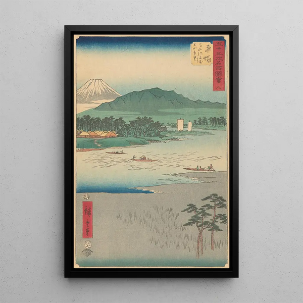 Hiratsuka Painting - Andō Hiroshige — framed artwork on a wall