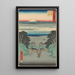 Reproductie van het schilderij Kanaya - Andō Hiroshige
