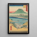 Kanbara - Andō Hiroshige — ingelijst kunstwerk aan de muur