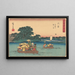 Kawasaki - Andō Hiroshige — ingelijst kunstwerk aan de muur