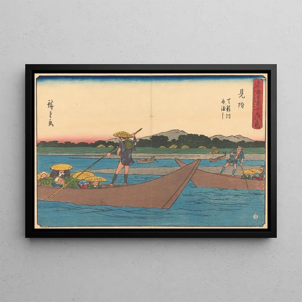 Mitsuke - Andō Hiroshige — ingelijst kunstwerk aan de muur