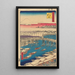 Nihonbashi Tijdelijk helder na de sneeuw Nihonbashi Yukibare - Andō Hiroshige — ingelijst kunstwerk aan de muur