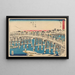 Nihonbashi onder de sneeuw - Andō Hiroshige — ingelijst kunstwerk aan de muur