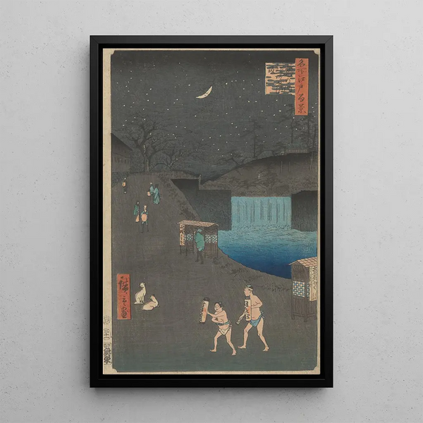 Reproduction of the painting Hill Aoi outside the Tiger Gate Toranomon Aoizaka - Andō Hiroshige