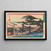 Bekende sites van Shiba Shimei - Andō Hiroshige — ingelijst kunstwerk aan de muur