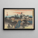 Heiligdom Ushima in de Hongo-wijk - Andō Hiroshige — ingelijst kunstwerk aan de muur