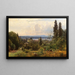 Summer Day on Lake Starnberg, Possenhofen Castle in the foreground - Anders Andersen-Lundby — framed artwork on a wall
