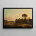 Vue du palais de Frederiksberg depuis les environs de Ladegaardsvej - Anders Christian Lunde — ingelijst kunstwerk aan de muur