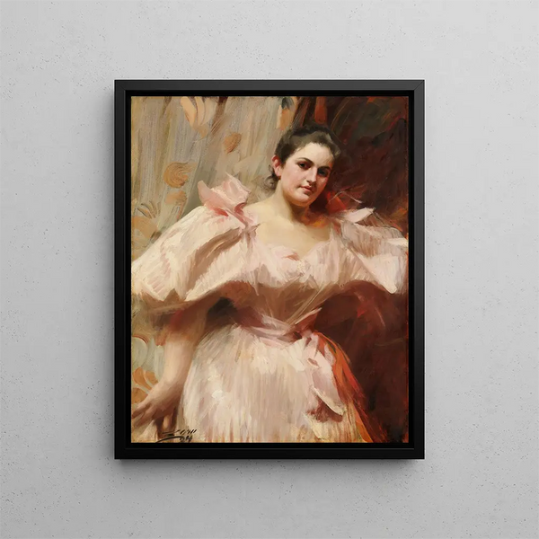 Frieda Schiff 1876-1958 Later Mme Felix M. Warburg - Anders Zorn — ingelijst kunstwerk aan de muur