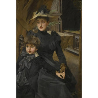 Anders Zorn - Fru Weguelin Med Son Mrs Weguelin And Her Son.webp