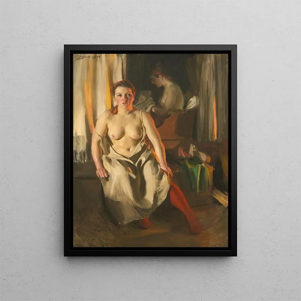 Bas rouges - Anders Zorn — ingelijst kunstwerk aan de muur