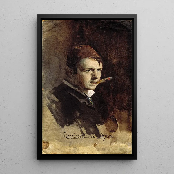 Zelfportret - Anders Zorn — ingelijst kunstwerk aan de muur
