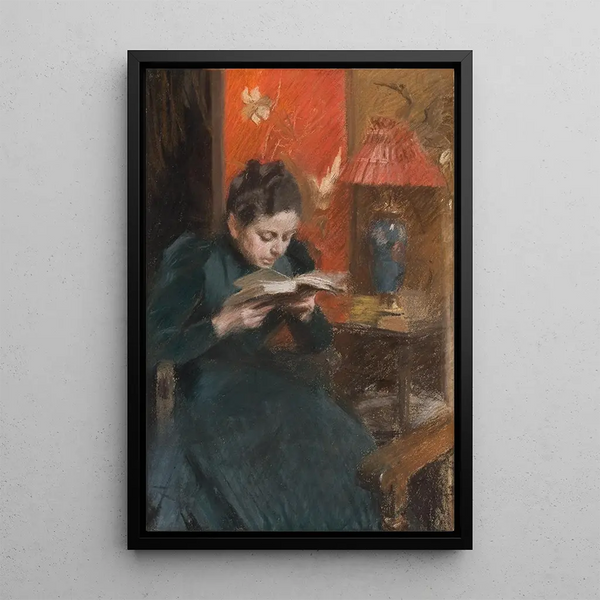 L'vrouw van de kunstenaar - Anders Zorn — ingelijst kunstwerk aan de muur