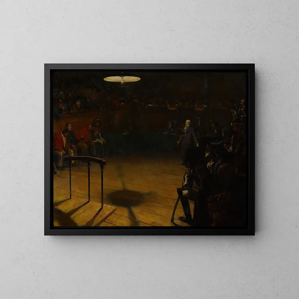 Jean Valjean painting in front of the Arras assize court - André Victor Édouard Devambez — framed artwork on a wall