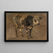 Bull - André Plumot — framed artwork on a wall