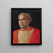 Kardinaal Ludovico Scarampi Mezzarota, ook bekend als Ludovico Trevisano - Andrea Mantegna — ingelijst kunstwerk aan de muur