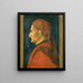 Profil van een man - Andrea Mantegna — ingelijst kunstwerk aan de muur